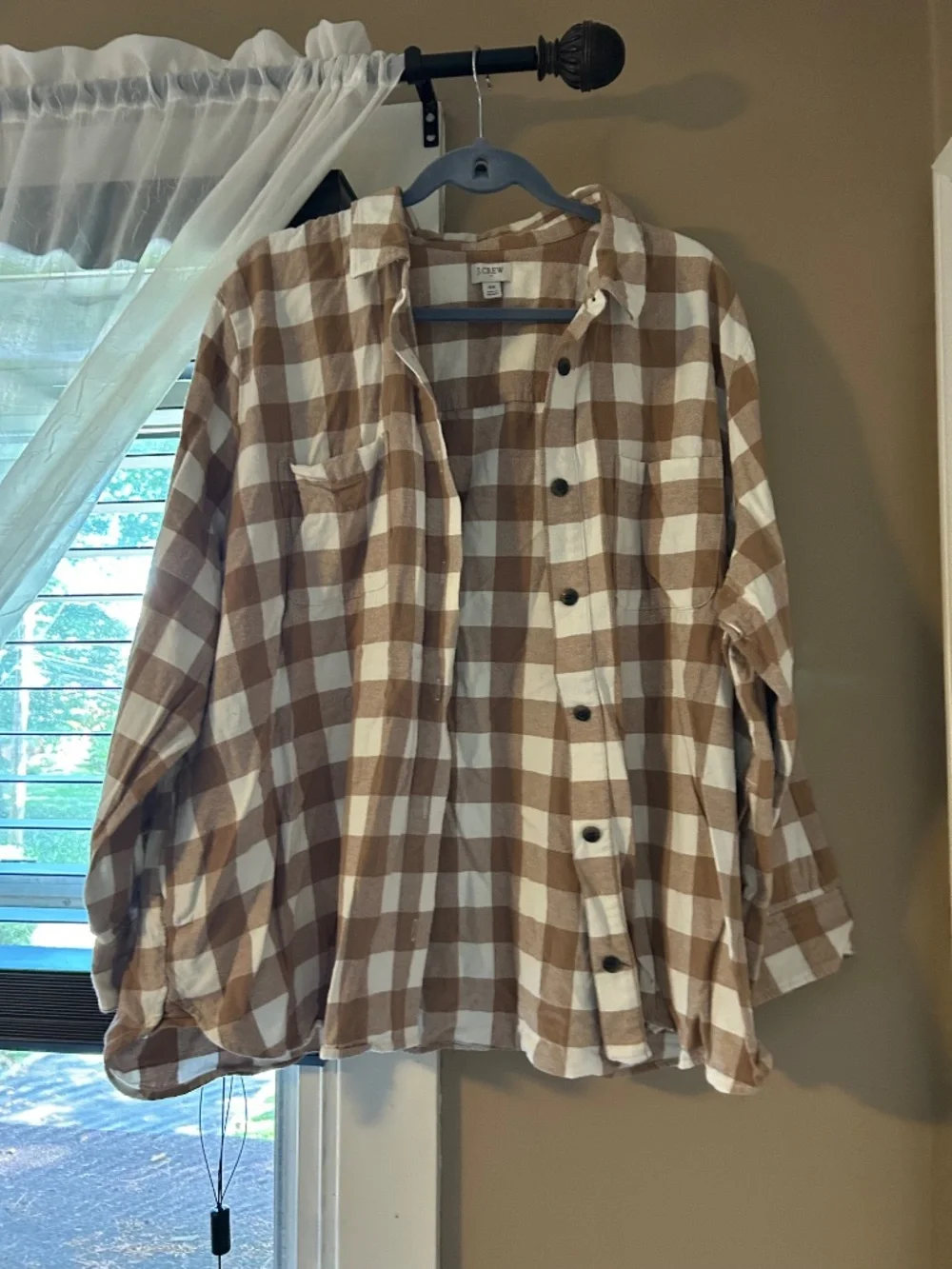 J. Crew checked flannel